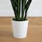 5ft. UV Resistant Artificial Snake Plant in White Decorative Planter